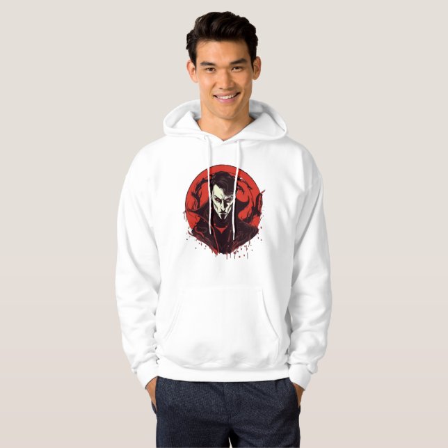 Red-Eyed Horror Hoodie (Front Full)