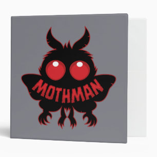 Red-Eyed Mystery Mothman Silhouette Binder