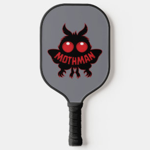 Red-Eyed Mystery Mothman Silhouette Pickleball Paddle