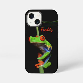Red Eyed Painted Tree Frog Personal Name iPhone 13 Mini Case