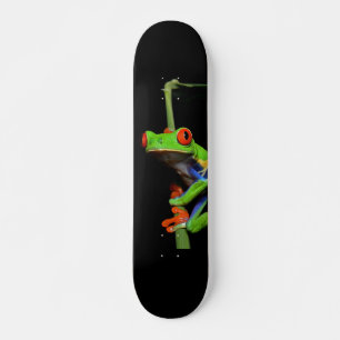 Red Eyed Painted Tree Frog Skateboard