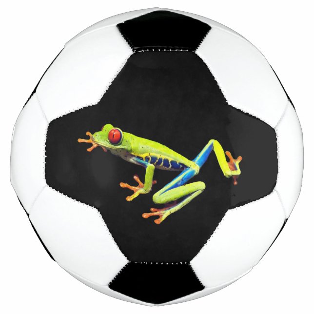 Red Eyed Painted Tree Frog  Soccer Ball (Front)