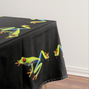 Red Eyed Painted Tree Frog  Tablecloth