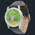 Red-eyed tree frog, Costa Rica Watch<br><div class="desc">Red-eyed tree frog (Agalychnis callidryas),  Costa Rica</div>