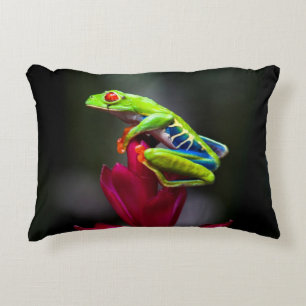 Red-eyed Tree Frog Decorative Pillow