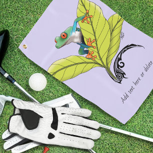Red Eyed Tree Frog Golf Towel