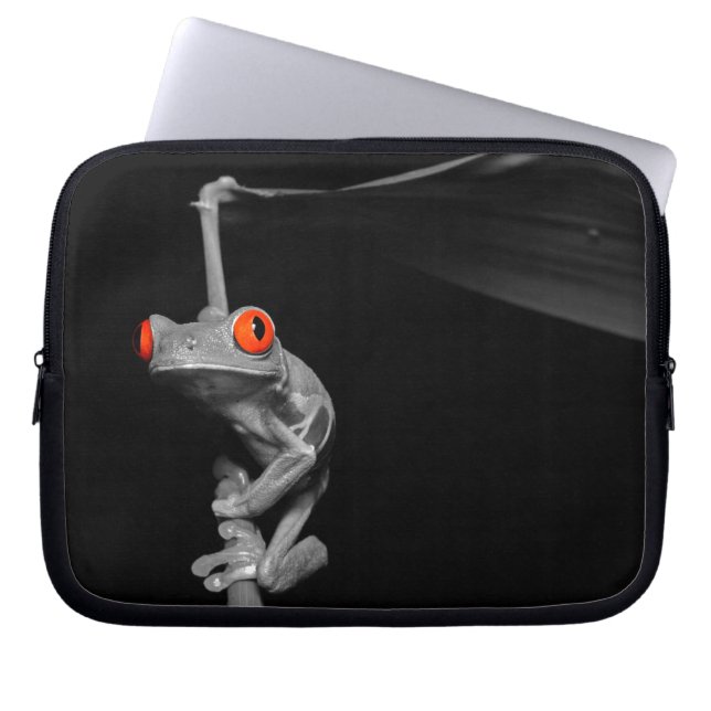 Red Eyed Tree Frog Laptop Sleeve (Front)