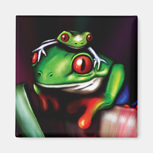 Red Eyed Tree Frog Magnet (Front)