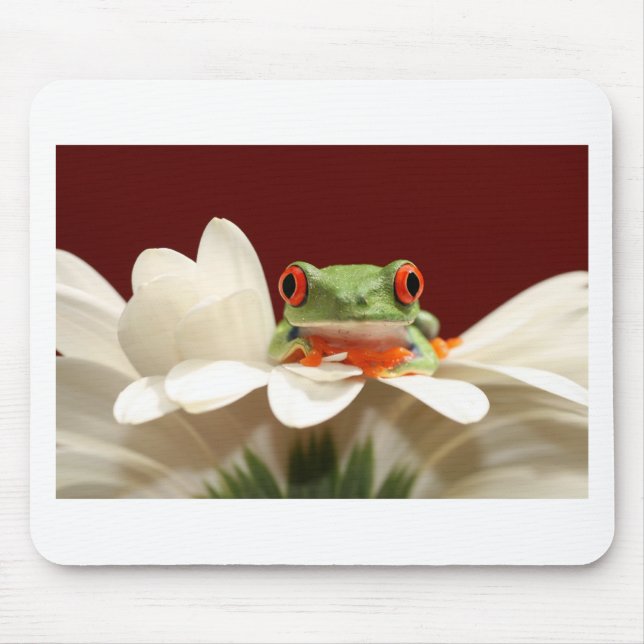 red eyed tree frog mouse pad (Front)