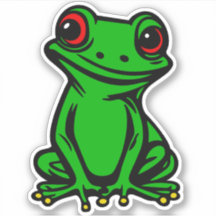 Red eyed tree, frog sticker