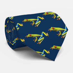 Red eyed tree frog tie
