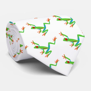 Red eyed tree frogs ネクタイ tie