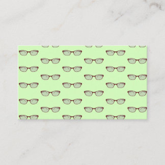 Red Eyeglasses Business Card
