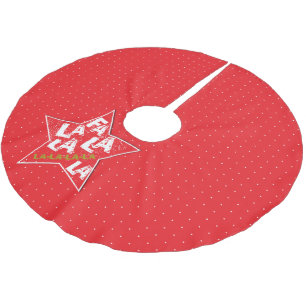 Red Fa La La Fabulous Holiday Polka Tree Skirt