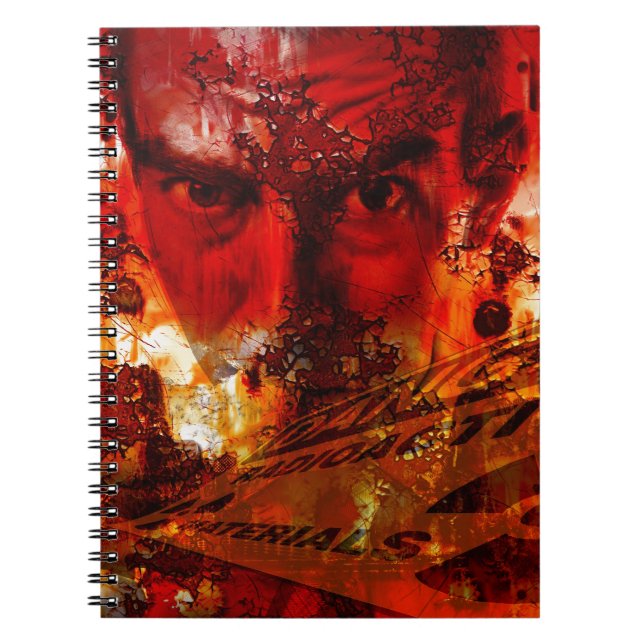 Red Face Graffiti Notebook (Front)