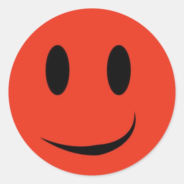 Red face sticker (Front)