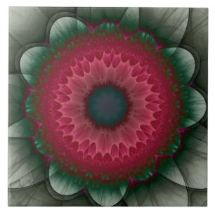 Red fairy flower tile