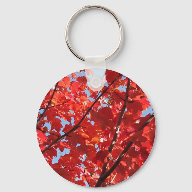 Red Fall Keychain (Front)