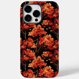 Red Fall Maple Tree Seamless Pattern Graphic Case-Mate iPhone 14 Pro Max Case