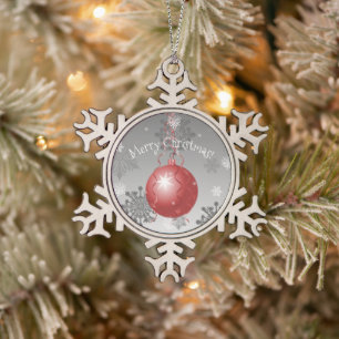 Red Fancy Christmas Ornament