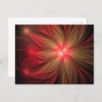 Red fansy fractal flower 