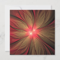 Red fansy fractal flower 