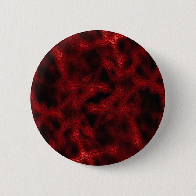 Red fantasy pattern 2 inch round button (Front)