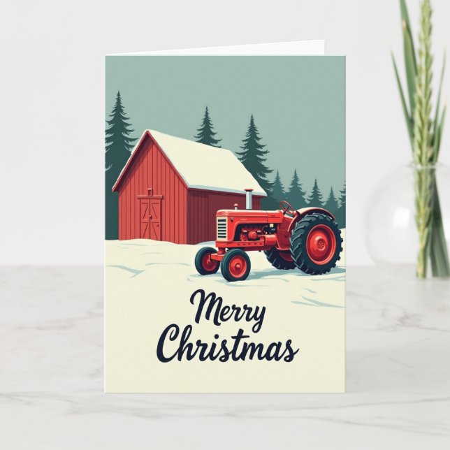 Red Farm Christmas Card (Front)