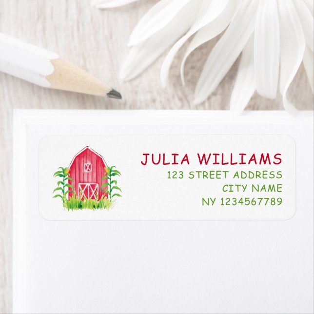 Red Farm House Birthday (Insitu)