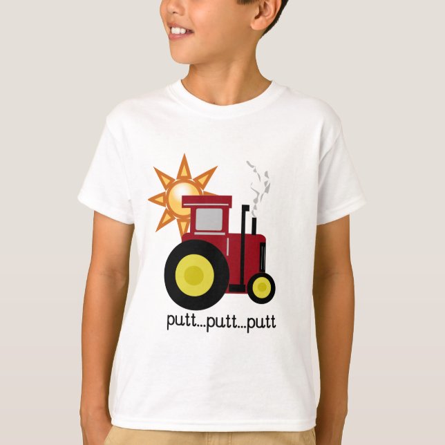 Red Farm Tractor T-shirts and Gifts (Front)