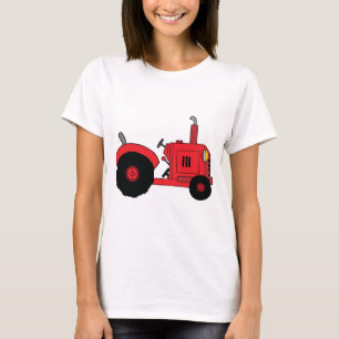 Red Farm Tractor Vehicle T-Shirt