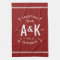 Red Farmhouse Arrow Monogram | Editable Colours