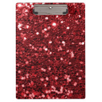 Red Faux Glitter