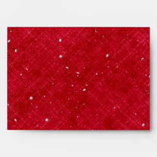 Red Faux Glitter Envelope