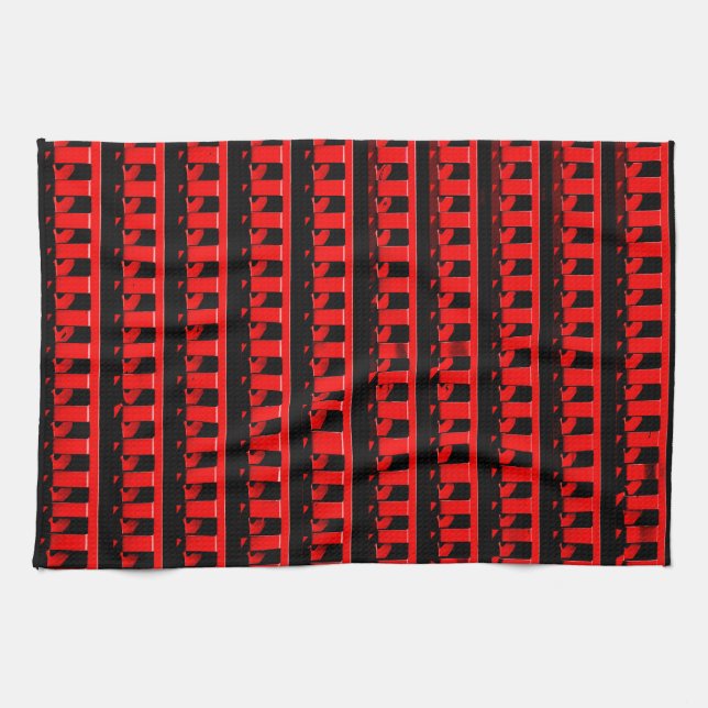 Red Fence Kitchen Towel (Horizontal)