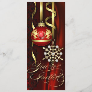 Red Festive Jubilee Holiday Invitation