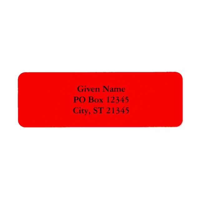 Red FF0000 (Front)