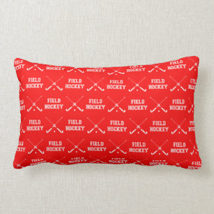 Red Field Hockey Pillow