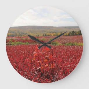 Red Field Large Clock