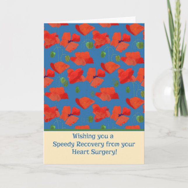 Red Field Poppies Obtenez Bien Cartes De Chirurgie (Devant)