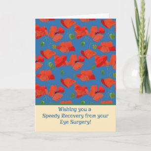 Red Field Poppies Obtenir Bonne Carte De Chirurgie