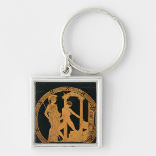 Red-figure cup depicting Athena, Theseus Keychain