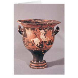 Red-figure krater depicting amazons and griffins