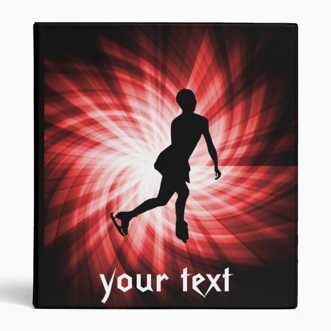 Red Figure Skating Binder (Front)