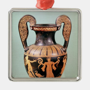 Red-figure volute krater metal ornament