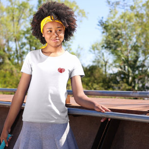 Red Fingerprint Heart T-Shirt