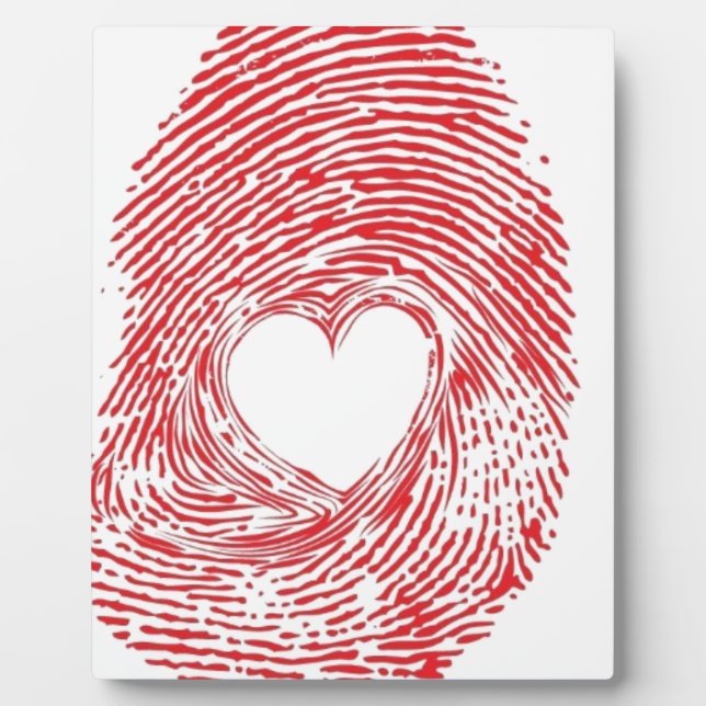 red-fingerprint-with-heart plaque (Front)