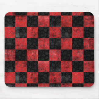 red fire chess mouse pad