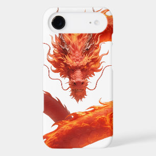 Red Fire Dragon Art Mythical Flame Dragon Design