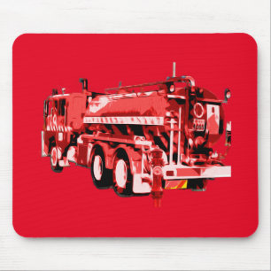Red Fire Engine Oil Paint,  Mouse Pad